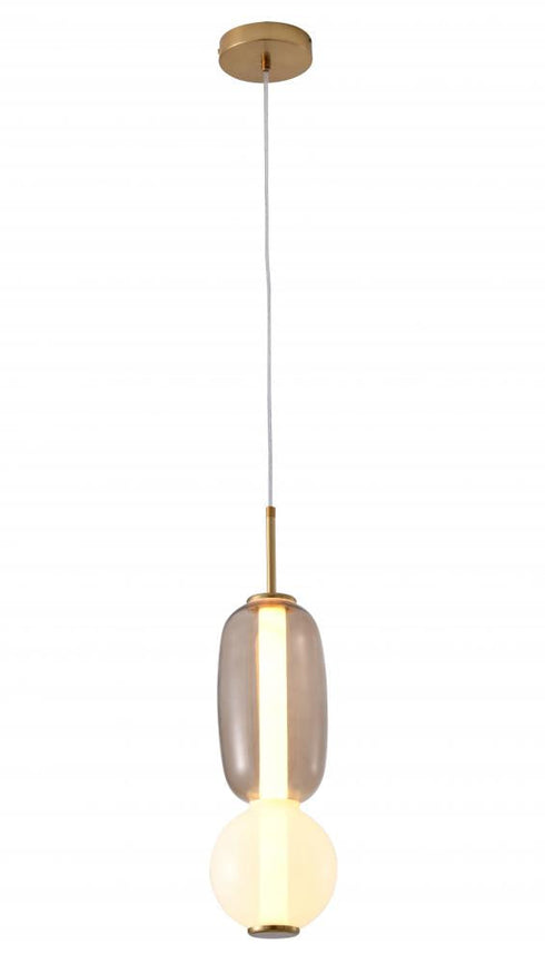 Bethel International 1 Light LED Pendant Model: DLS34P15WG