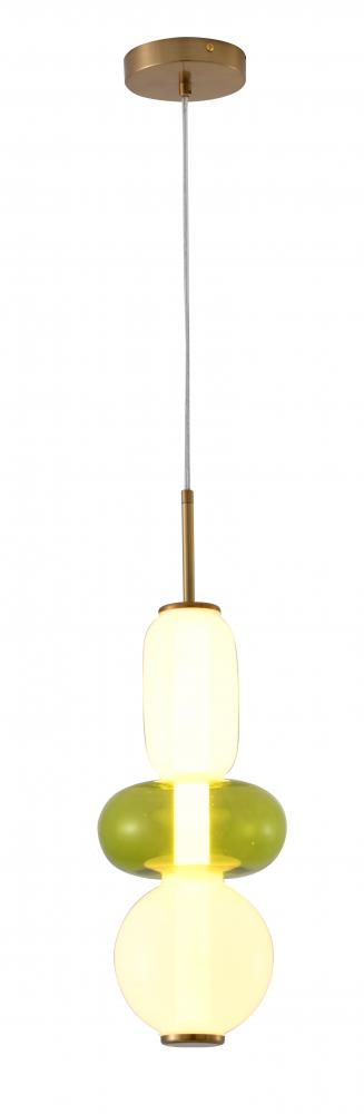 Bethel International 1 Light LED Pendant Model: DLS35P17WG