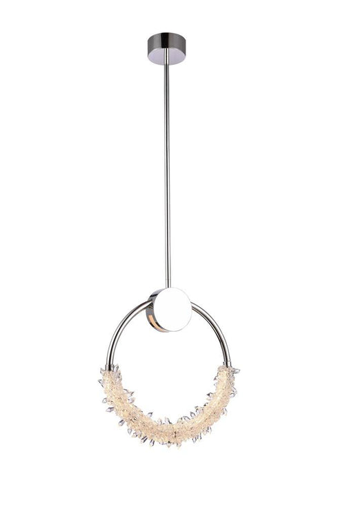 Bethel International 1 Light LED Single Pendant Lighting Model: BU07P11CH