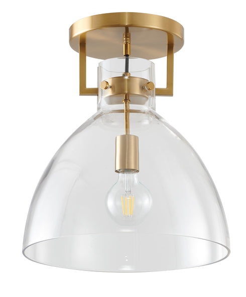 Bethel International 1 Light Semi Flush Mount Model Number: LC02FM14BLK