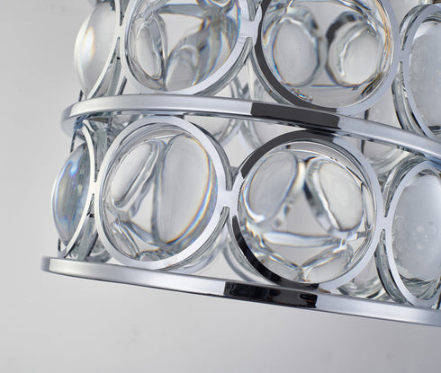 Bethel International 1 Light Single Pendant Lighting Model: MU107P8CH