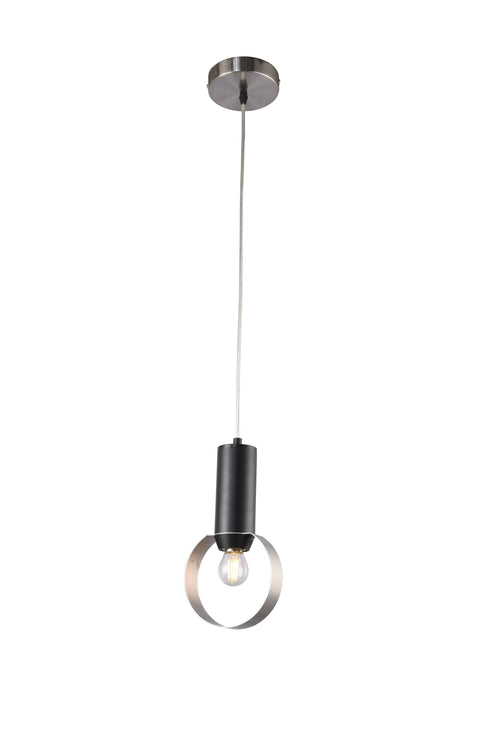 Bethel International 1 Light Single Pendant Lighting Model: TR78P10SN