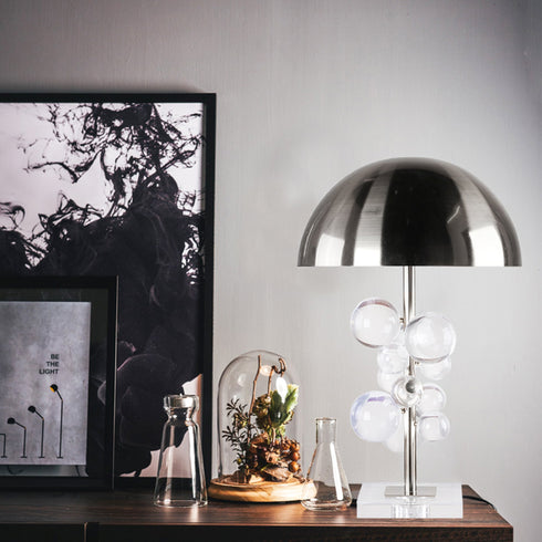 Bethel International 1 Light Table Lamp Model: MTL10PQ-CH+CL