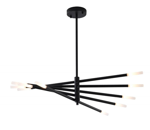 Bethel International 10 Light Chandelier Model: DU161C30BK