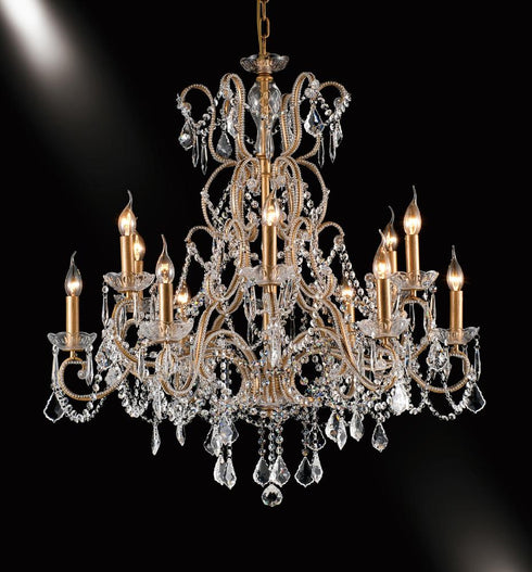 Bethel International 12 Light Chandelier Model: A25-12