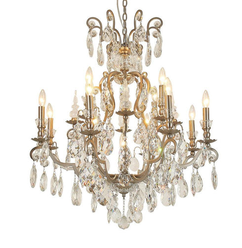 Bethel International 13 Light Chandelier Model: BET80C32PEW