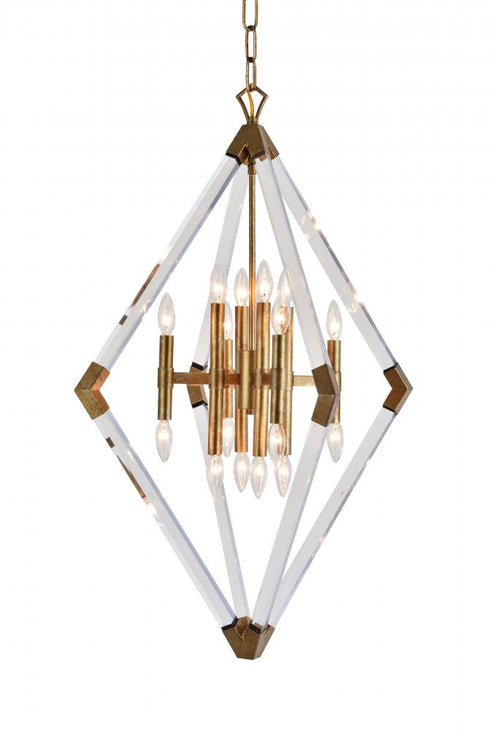 Bethel International 16 Light Chandelier Model: LA31C25AG