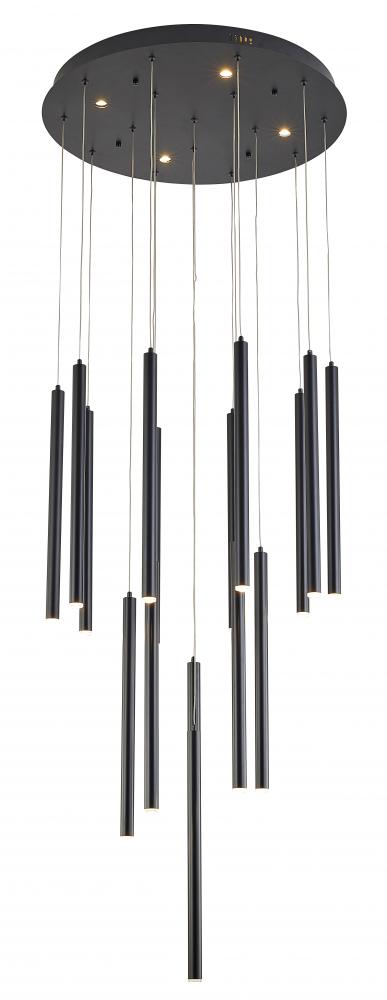 Bethel International 16 Light Chandelier Model: TR17BLK10F