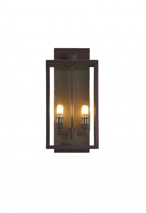 Bethel International 2 Light Outdoor Wall Sconce Model: KC02W21BLK