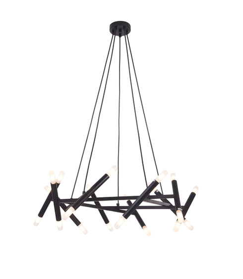 Bethel International 20 Light Ceiling Fixture Model: TM02BLK