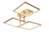 Bethel International 3 Light LED Flush Mount Model: TR38GD