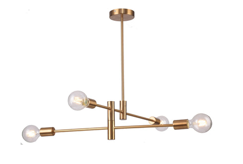 Bethel International 4 Light Ceiling Fixture Model: TR76C30BR