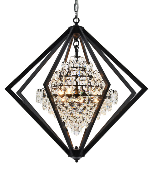 Bethel International 4 Light Chandelier Model: LA15C28BLK