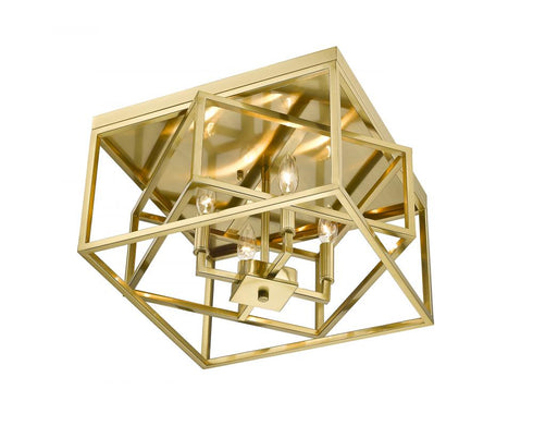 Bethel International 4 Light Flush Mount Model: YS218FM16G