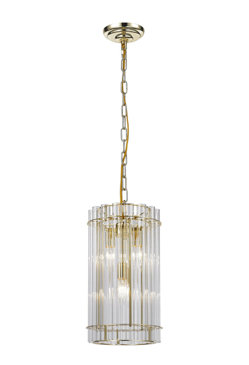 Bethel International 4 Light Single Pendant Lighting Model: LX80P9GD