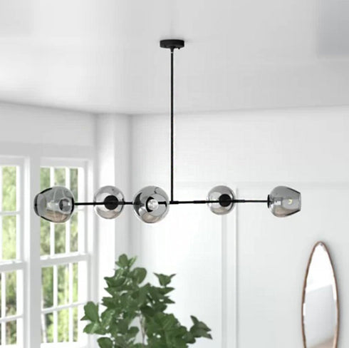 Bethel International 5 Light Ceiling Fixture Model: SH02B-SMK
