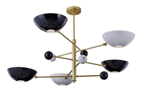 Bethel International 5 Light Chandelier Model: BE17C32G