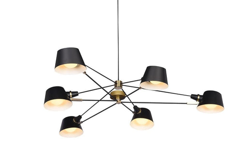 Bethel International 6 Light Ceiling Fixture Model: DLS12C72B