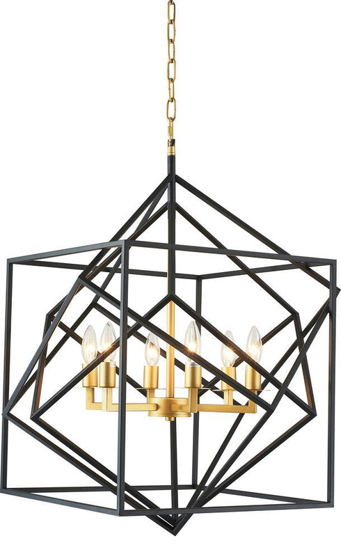 Bethel International 6 Light Ceiling Fixture Model: KJ03BLK
