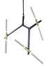 Bethel International 6 Light Ceiling Fixture Model: MA20BLK