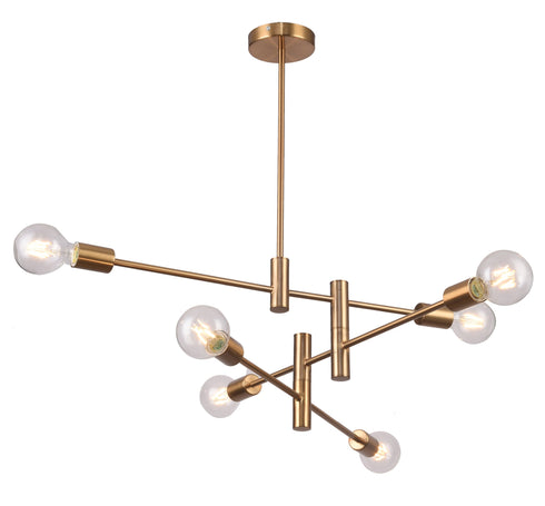 Bethel International 6 Light Ceiling Fixture Model: TR77C35BR