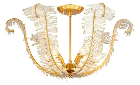 Bethel International 6 Light Flush Mount Model: ARN04CUS
