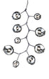 Bethel International 9 Light Ceiling Fixture Model: MA11BLK