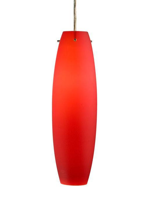 Blown Glass Red Shade Mini Pendant