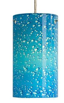 Blue Cylinder Glass Pendant
