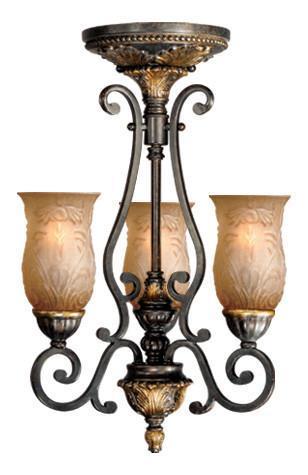 CA-WLU003WA Vaxcel Caesar 3L Wall Light (Trimount) Walnut Patina