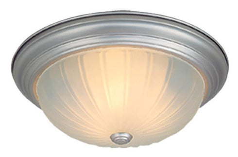 CC1751BN Vaxcel Flush Mount 11" Brushed Nickel w/Frosted Melon Glass