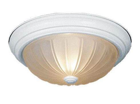 CC1751TW Vaxcel Flush Mount 11" Textured White w/Frosted Melon Glass