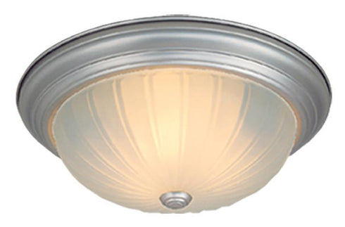 CC1755BN Vaxcel Flush Mount 15" Brushed Nickel w/Frosted Melon Glass