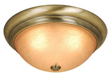 CC38213A Vaxcel Monrovia 13" Flush Mount Antique Brass