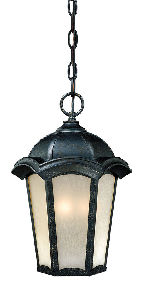 CE-ODU090GT Vaxcel Chloe 9-1/2" Outdoor Pendant Gold Stone