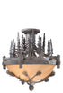 CF65219CP Vaxcel Jasper 19" Semi-Flush Mount (Dual Mount) Coal Patina