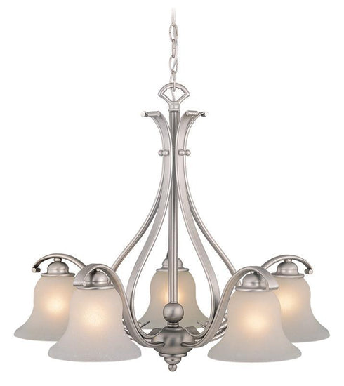 CH35455BN Vaxcel Monrovia 5L Chandelier Brushed Nickel