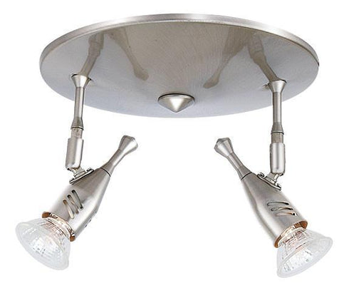 CK16-2-SCH 2-Light Satin Chrome Circular Ceiling Track Light