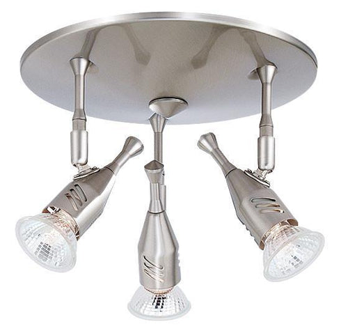 CK16-3-SCH 3-Light Satin Chrome Circular Ceiling Track Light