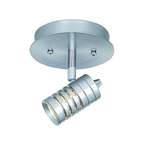 CK167-1-167 Single Light Ceiling Track Fixture with Ribbed Head