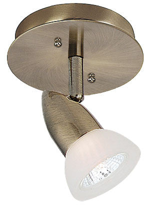 CK44-1-AB Single Light Antique Brass Halogen Track Ceiling Fixture