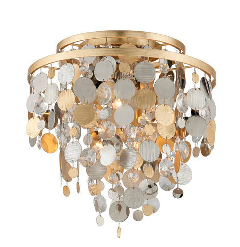 Corbett Ambrosia 3 Light Ceiling Flush Model: 215-33-SL/GL/SS