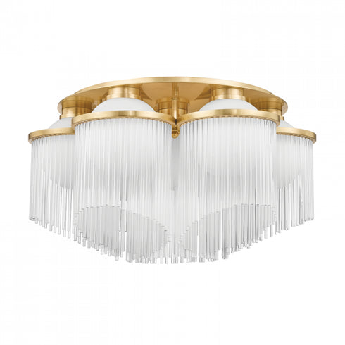 Corbett Celestial 7 Light Semi Flush Model: 398-26-AGB
