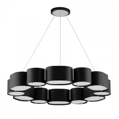 Corbett Opal 12 Light Chandelier Model: 393-30-SBK/SS