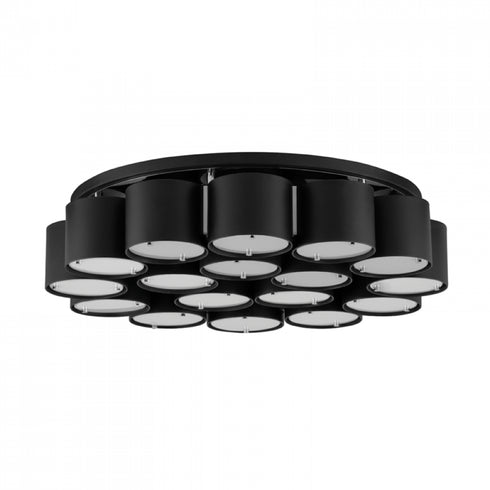 Corbett Opal 17 Light Flush Mount Model: 393-26-SBK/SS