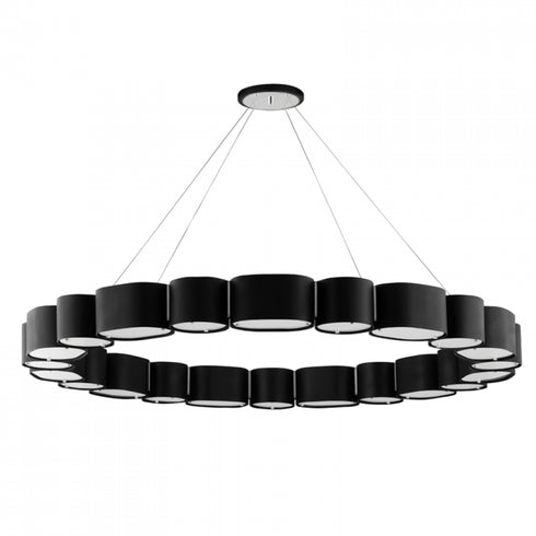 Corbett Opal 22 Light Chandelier Model: 393-50-SBK/SS
