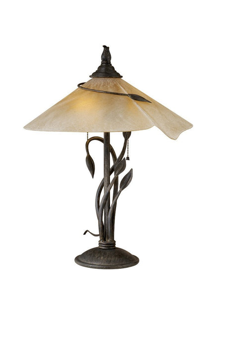 CP-TBU170BW Vaxcel Capri 17" Table Lamp Black Walnut