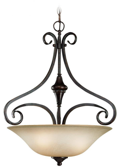Craftmade Torrey 3 Light Inverted Pendant Model: 24923-BA