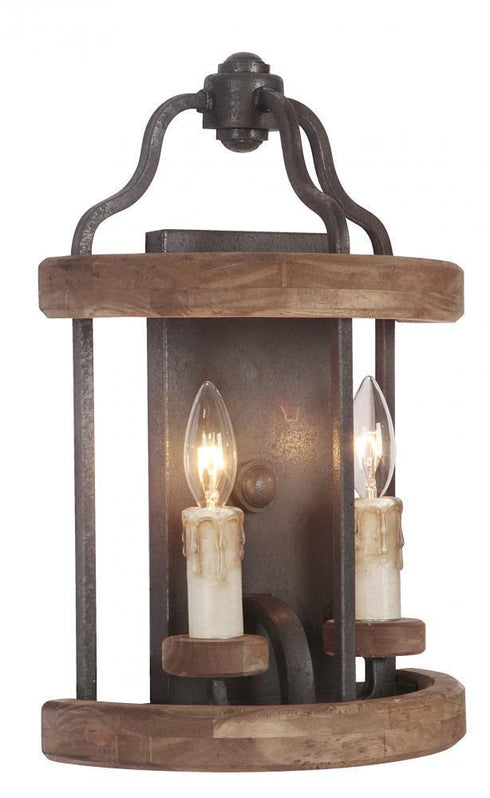 Craftmade Ashwood 2 Light Wall Sconce Model: 36502-PLNGRW