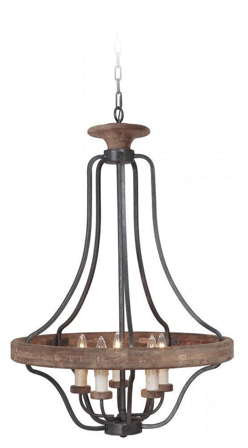 Craftmade Ashwood 5 Light Pendant Model: 36545-TBWB